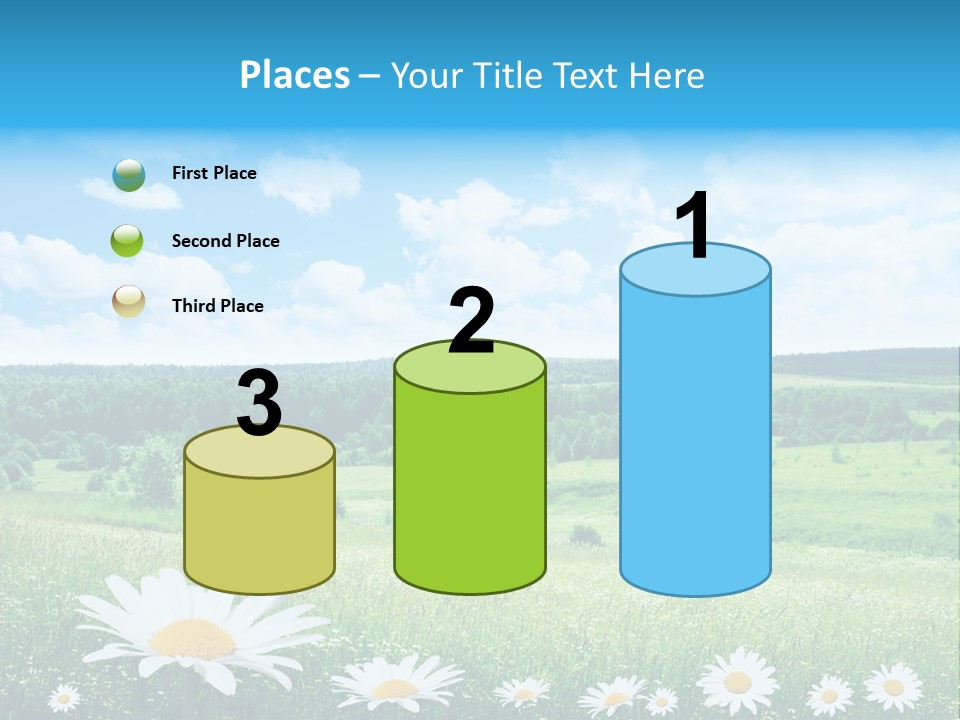 Forest Landscape Daisy PowerPoint Template