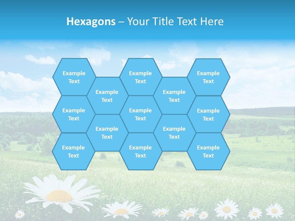 Forest Landscape Daisy PowerPoint Template
