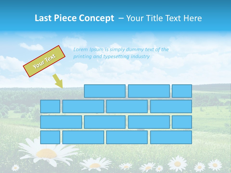 Forest Landscape Daisy PowerPoint Template