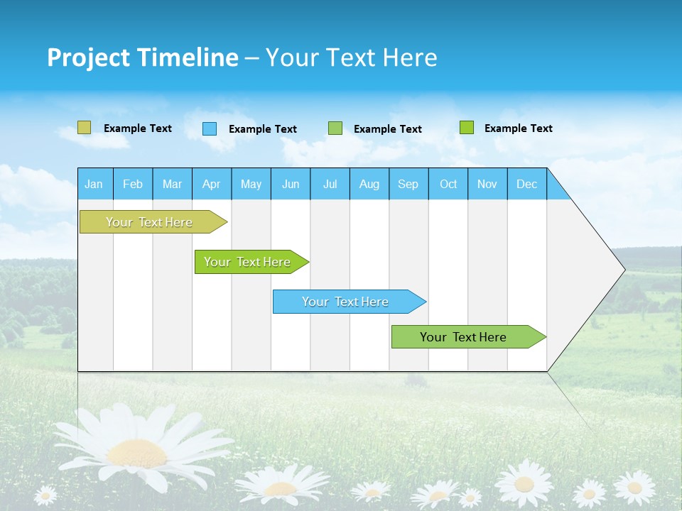 Forest Landscape Daisy PowerPoint Template