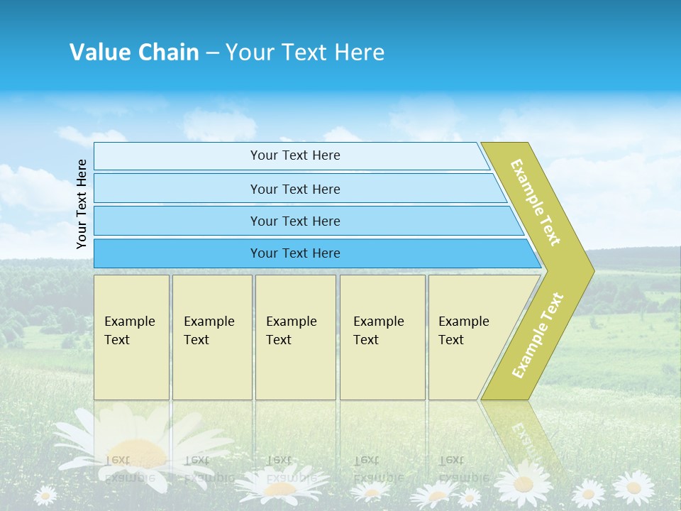 Forest Landscape Daisy PowerPoint Template