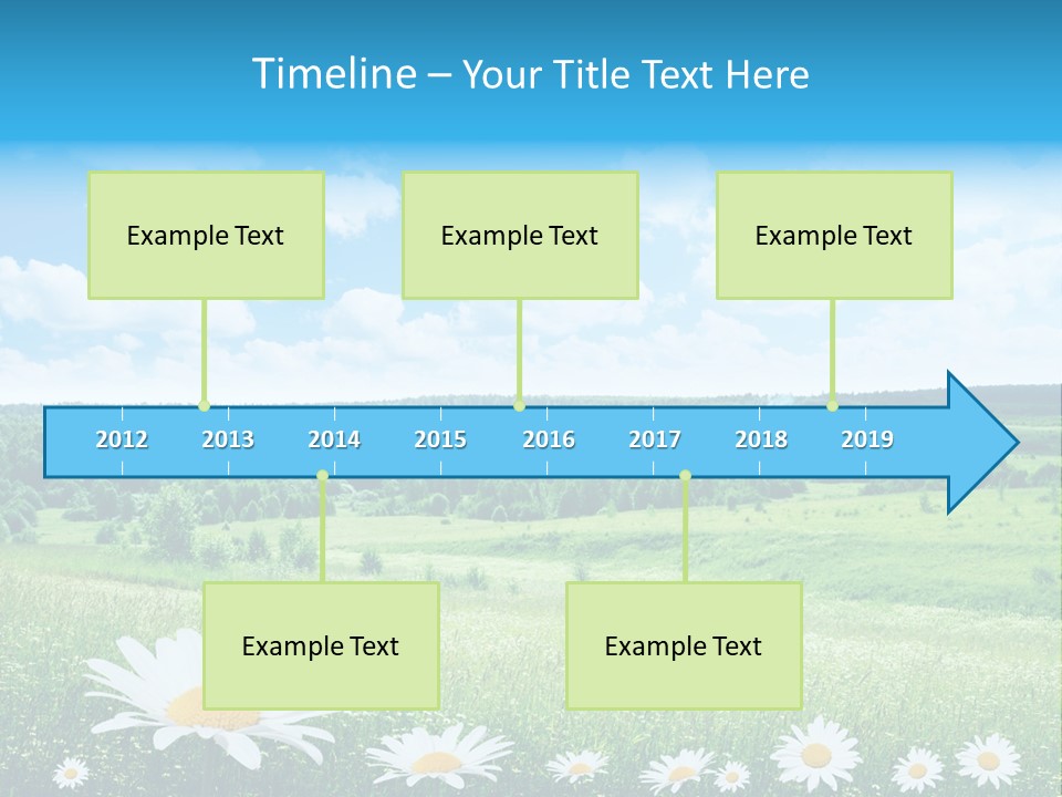 Forest Landscape Daisy PowerPoint Template