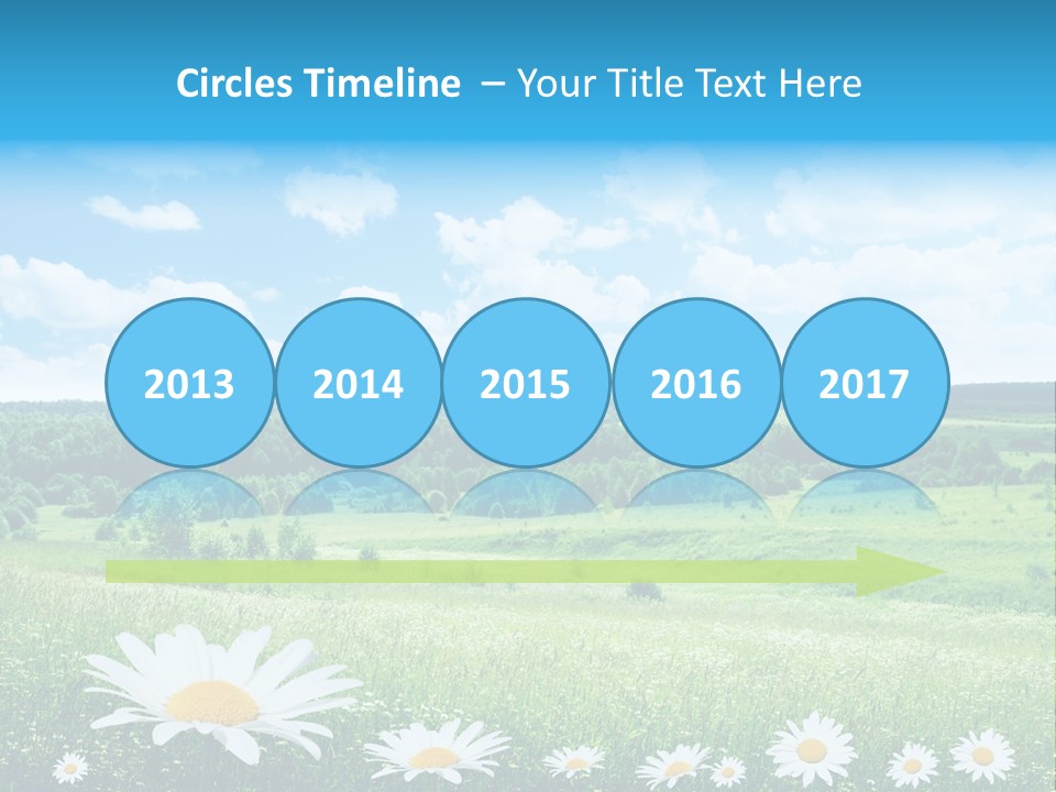 Forest Landscape Daisy PowerPoint Template