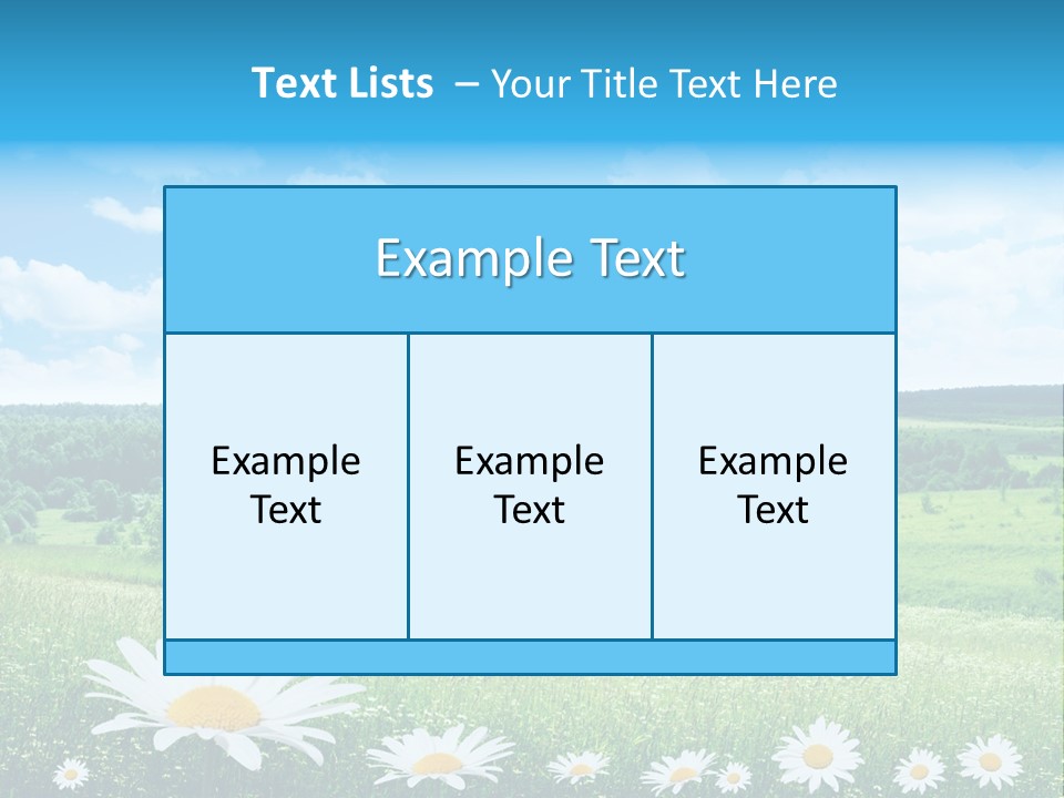 Forest Landscape Daisy PowerPoint Template