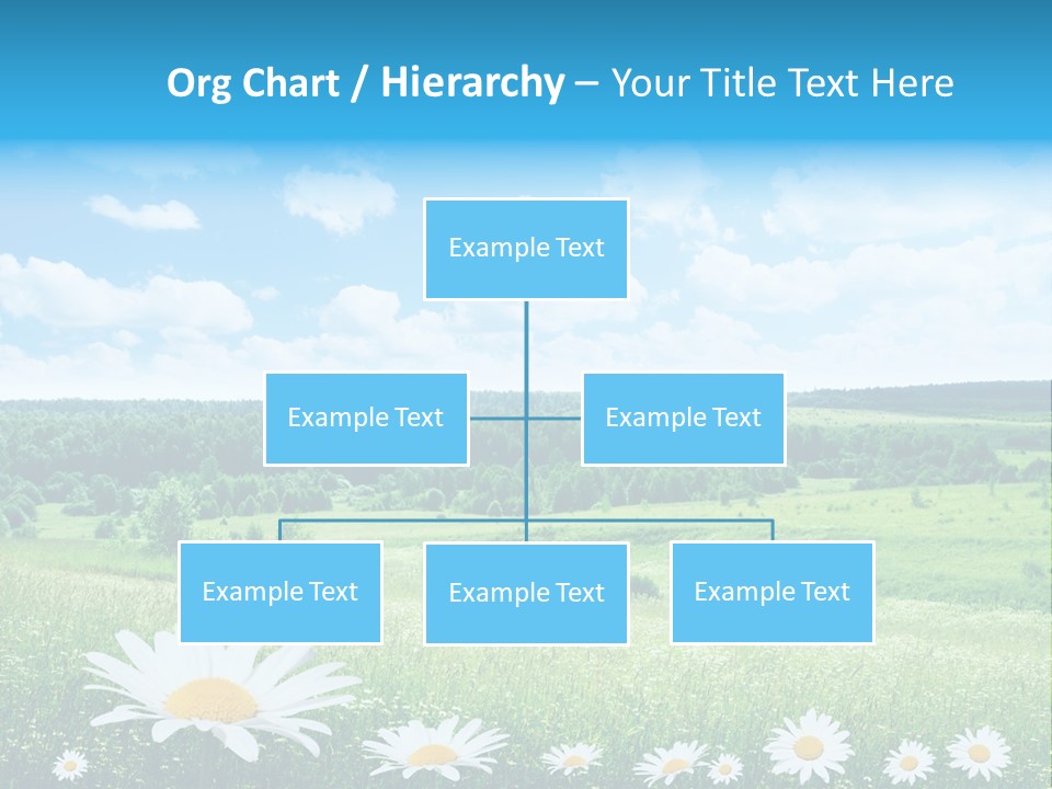 Forest Landscape Daisy PowerPoint Template