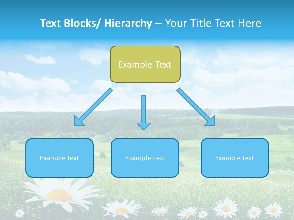 Forest Landscape Daisy PowerPoint Template