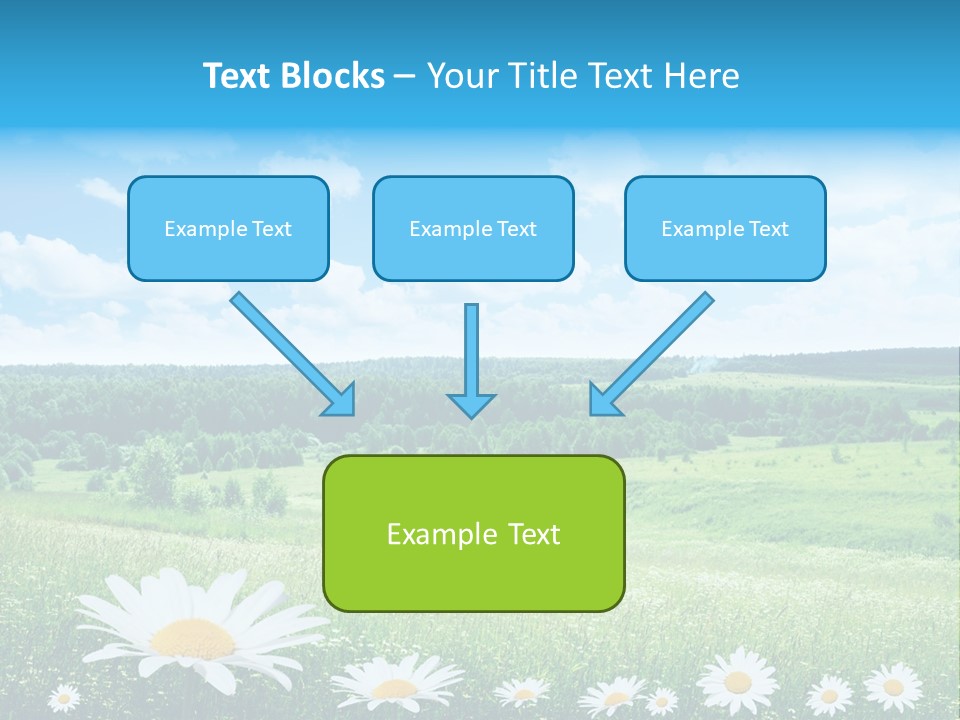 Forest Landscape Daisy PowerPoint Template