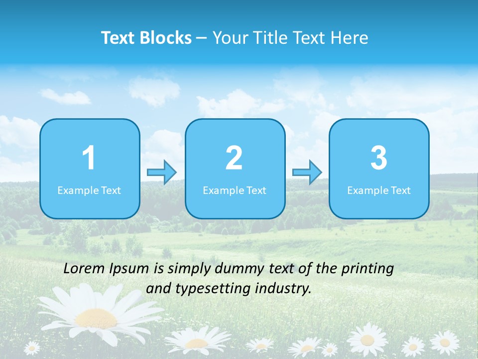 Forest Landscape Daisy PowerPoint Template