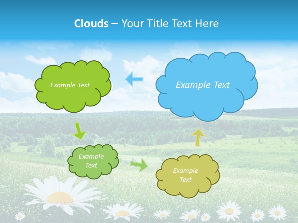 Forest Landscape Daisy PowerPoint Template