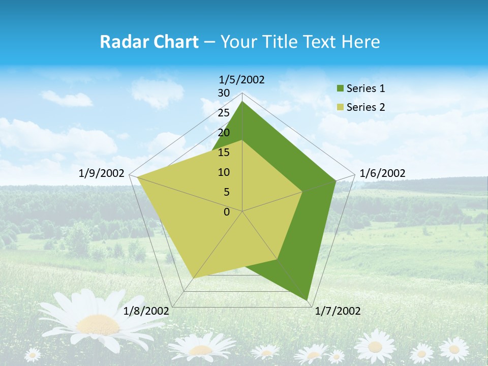 Forest Landscape Daisy PowerPoint Template