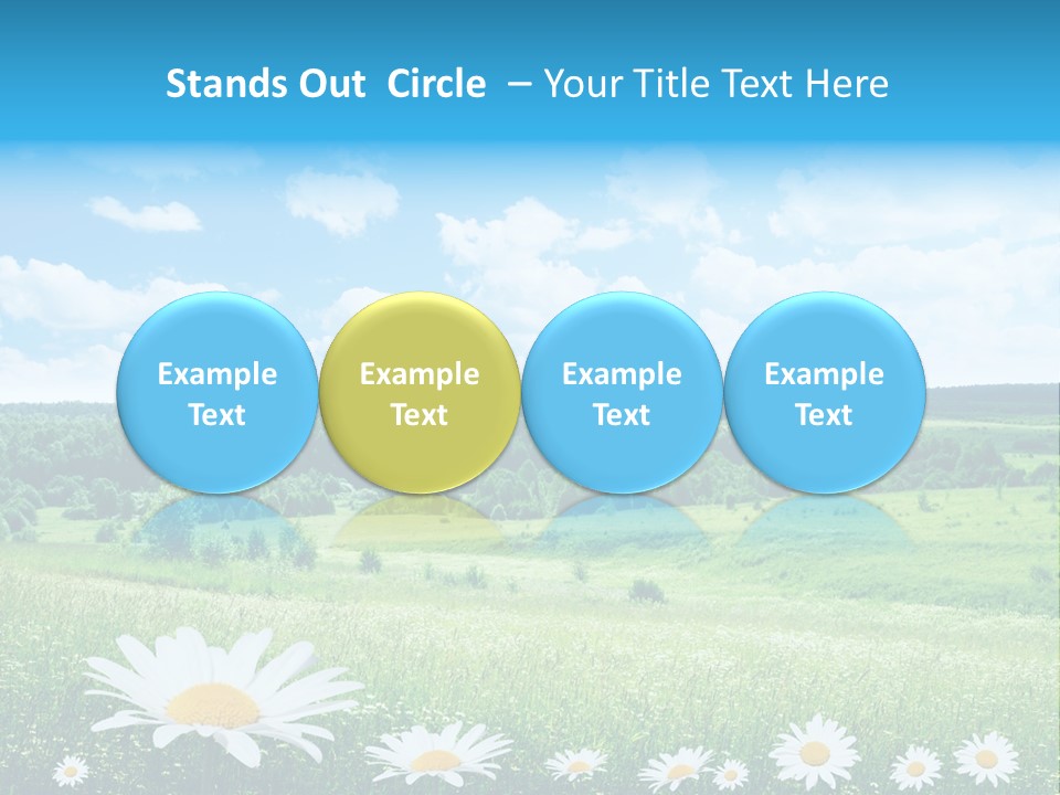 Forest Landscape Daisy PowerPoint Template