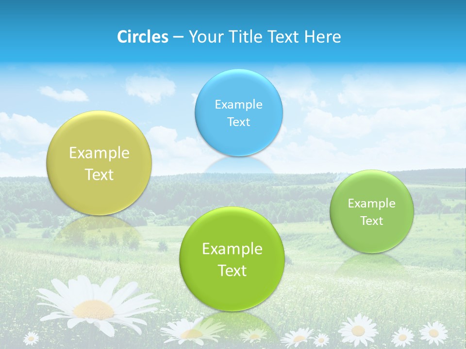 Forest Landscape Daisy PowerPoint Template