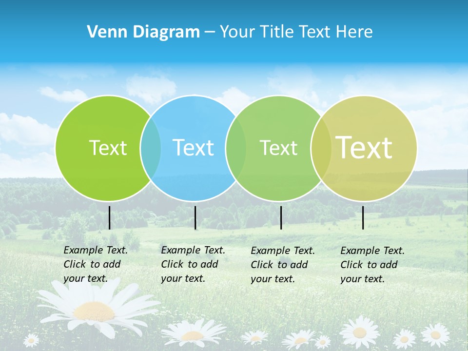 Forest Landscape Daisy PowerPoint Template