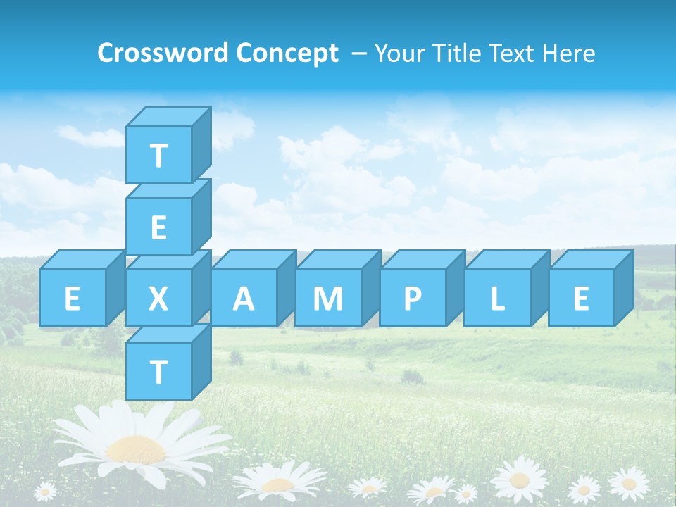 Forest Landscape Daisy PowerPoint Template