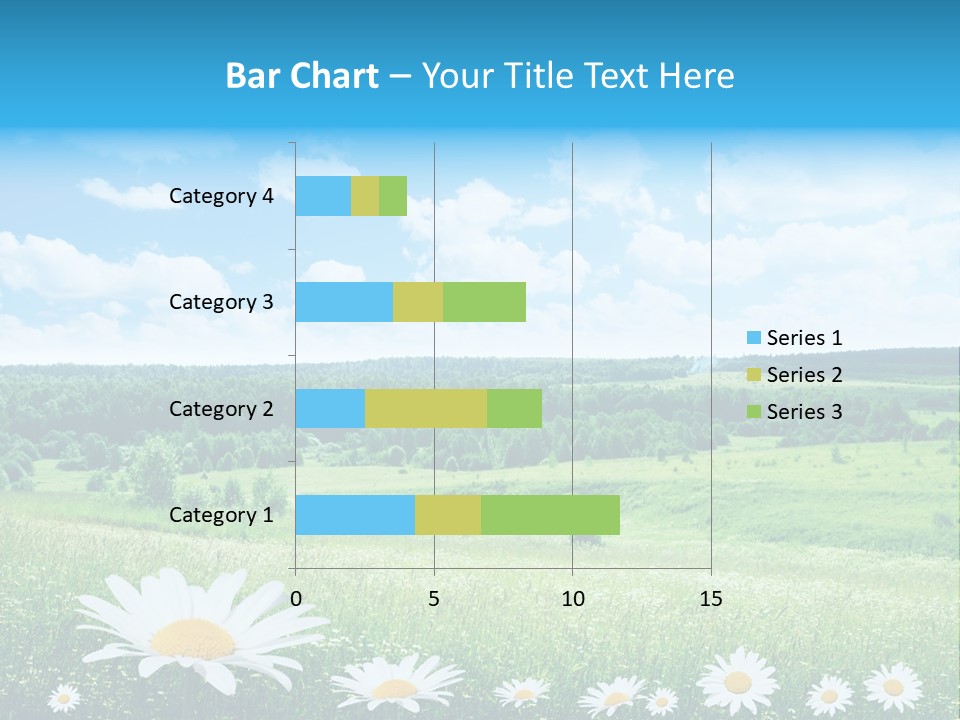 Forest Landscape Daisy PowerPoint Template