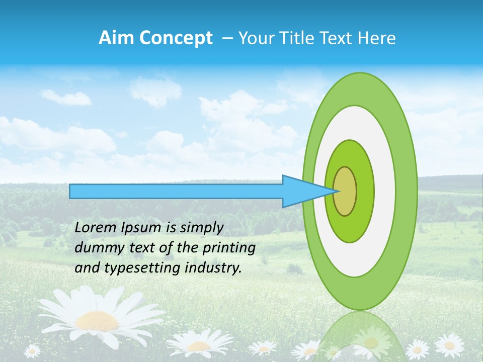 Forest Landscape Daisy PowerPoint Template