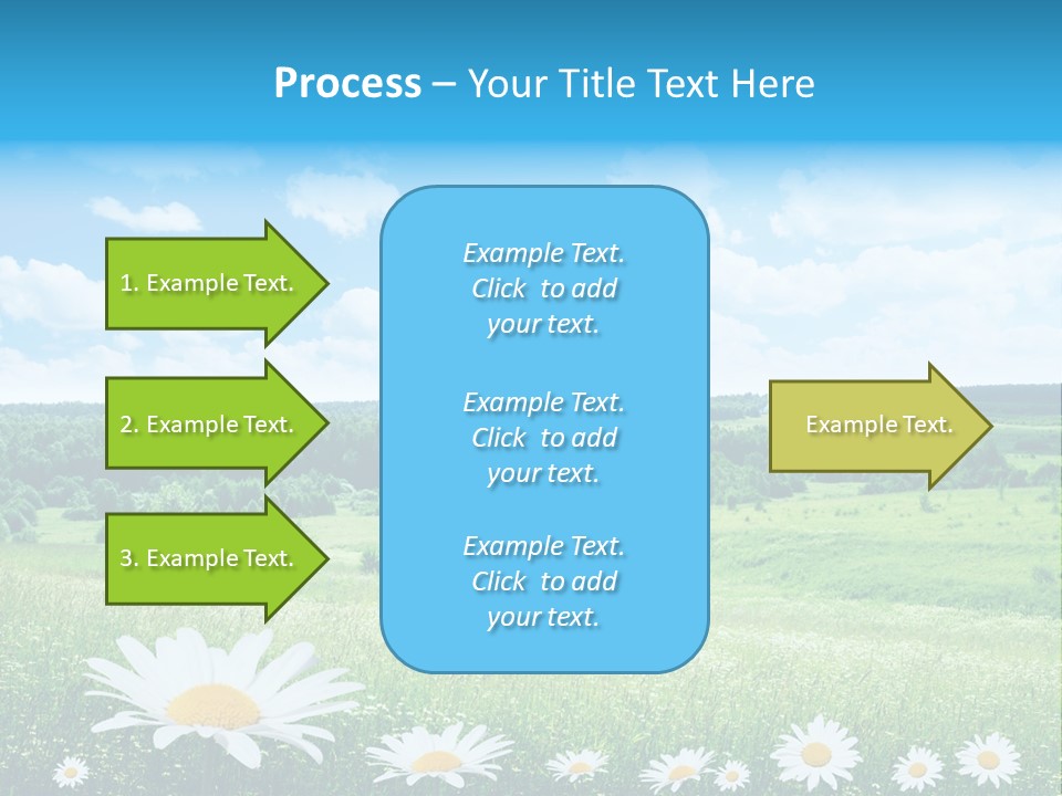 Forest Landscape Daisy PowerPoint Template