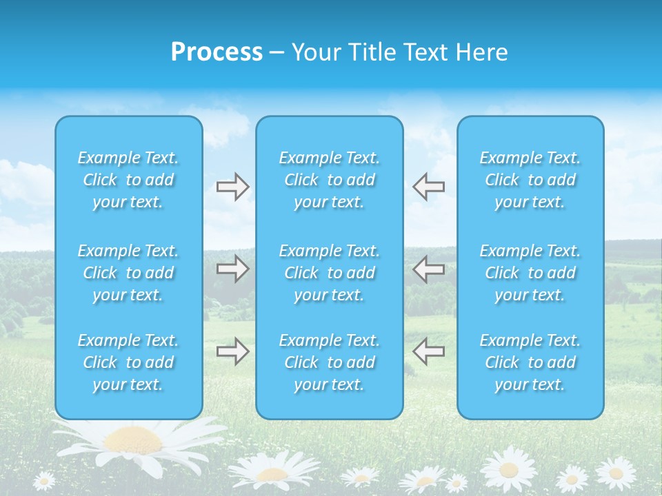 Forest Landscape Daisy PowerPoint Template