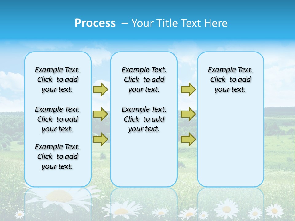 Forest Landscape Daisy PowerPoint Template