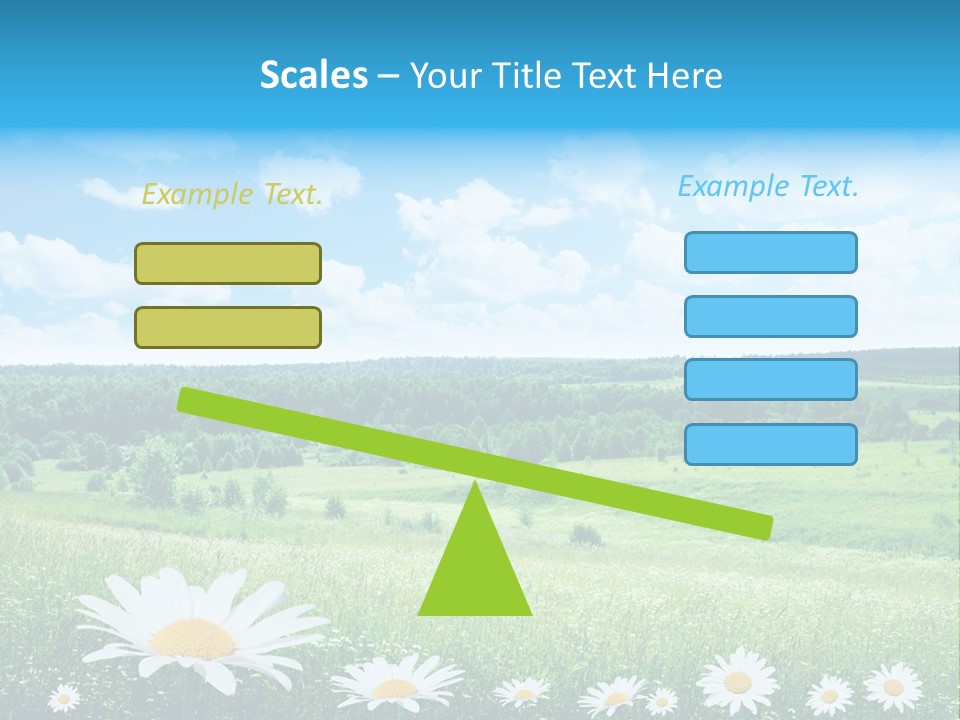 Forest Landscape Daisy PowerPoint Template