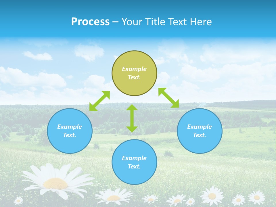 Forest Landscape Daisy PowerPoint Template