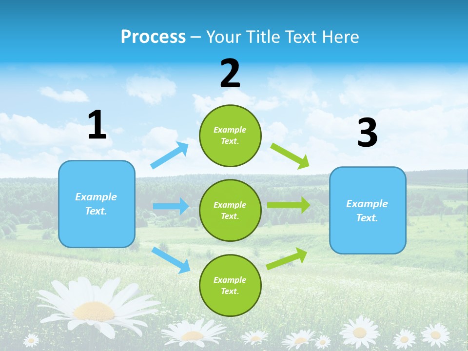 Forest Landscape Daisy PowerPoint Template