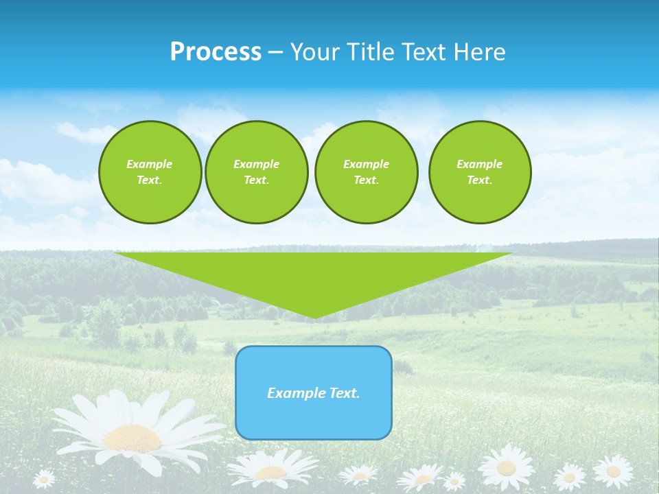 Forest Landscape Daisy PowerPoint Template