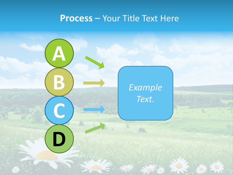 Forest Landscape Daisy PowerPoint Template