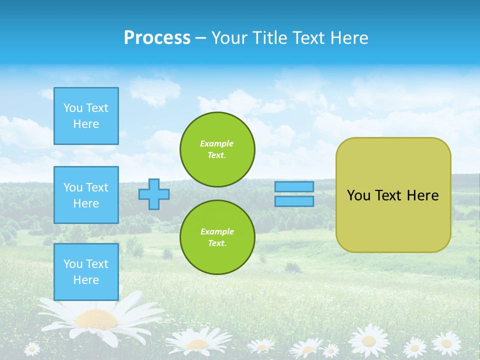 Forest Landscape Daisy PowerPoint Template