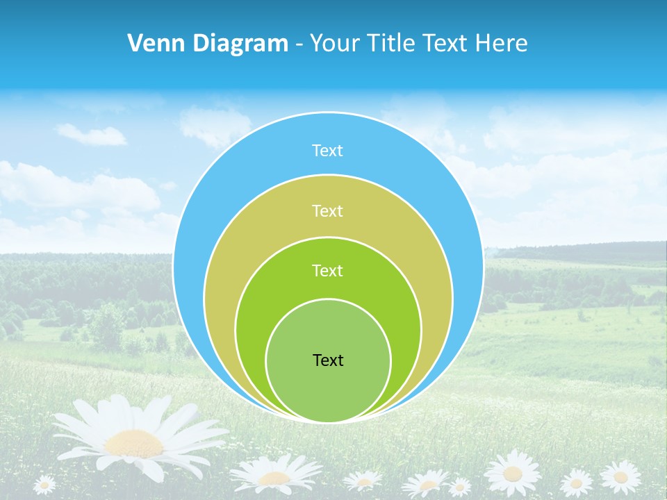 Forest Landscape Daisy PowerPoint Template