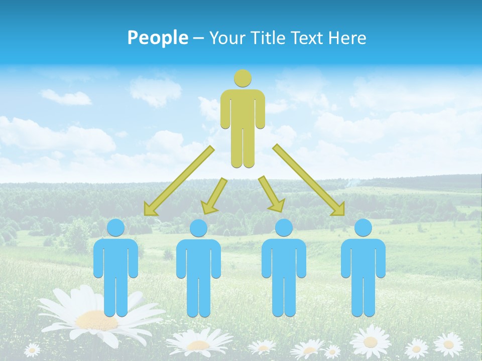 Forest Landscape Daisy PowerPoint Template