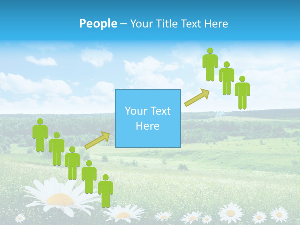 Forest Landscape Daisy PowerPoint Template