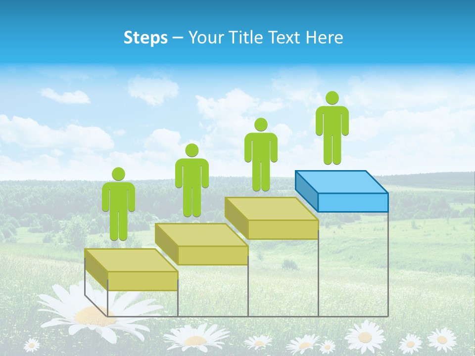 Forest Landscape Daisy PowerPoint Template