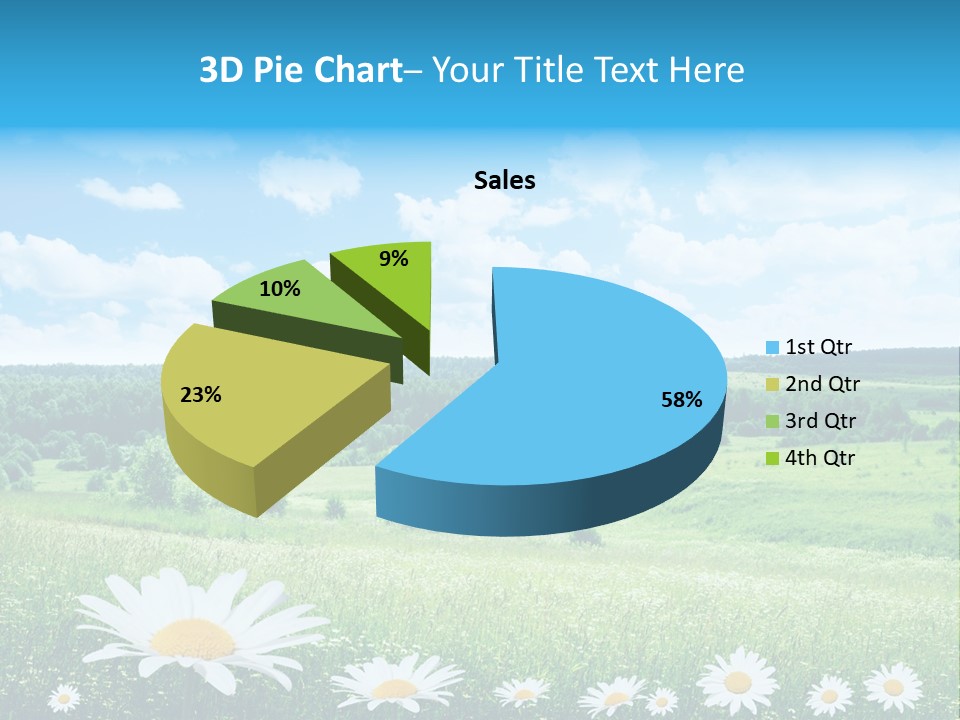 Forest Landscape Daisy PowerPoint Template