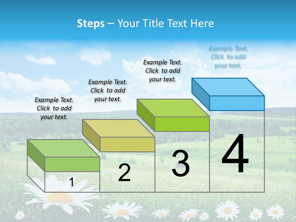 Forest Landscape Daisy PowerPoint Template