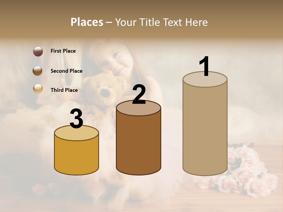 Rose Ballet Smiling PowerPoint Template