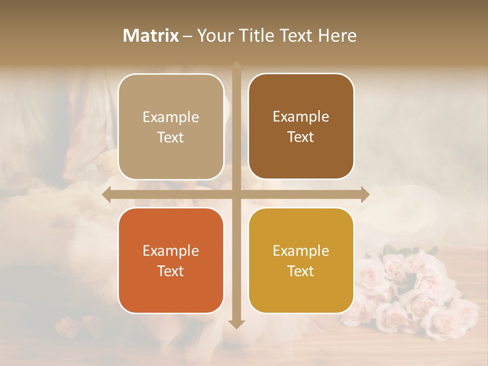 Rose Ballet Smiling PowerPoint Template