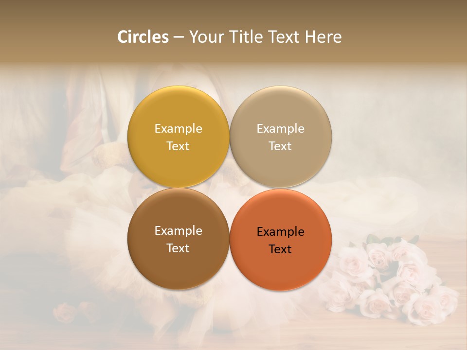 Rose Ballet Smiling PowerPoint Template