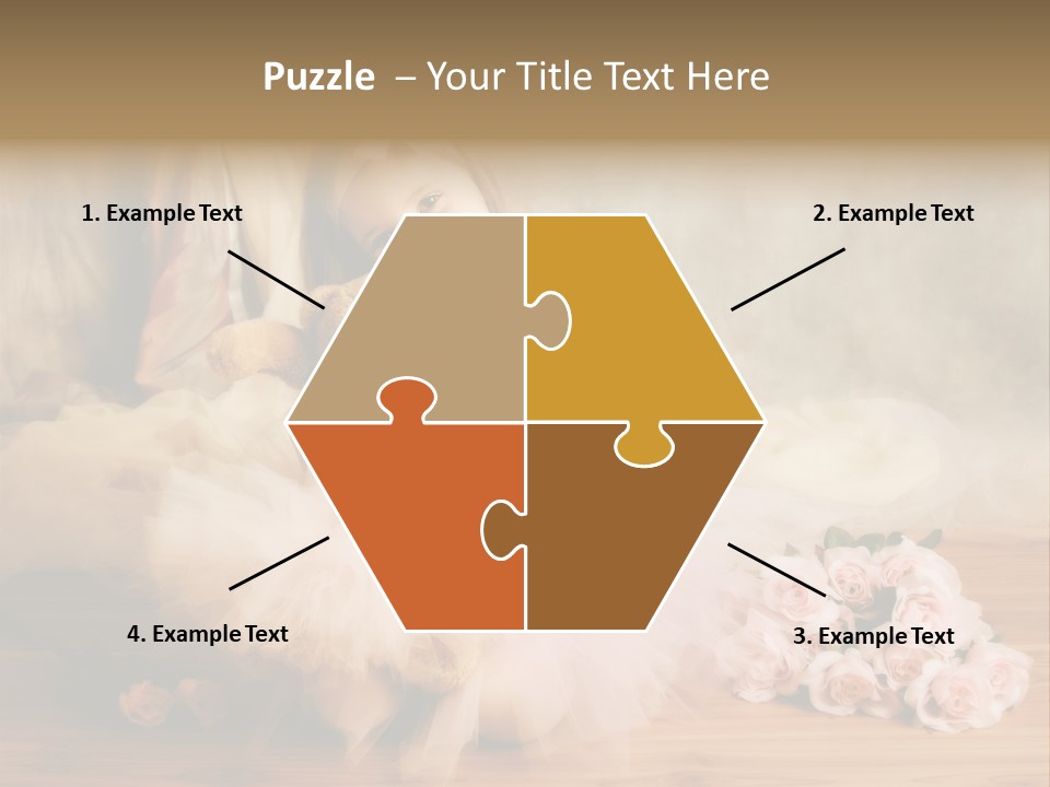 Rose Ballet Smiling PowerPoint Template