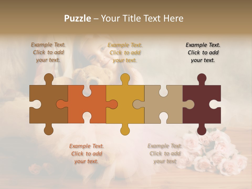 Rose Ballet Smiling PowerPoint Template