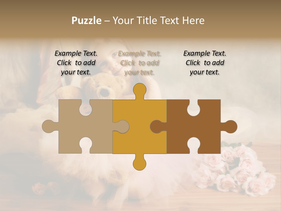 Rose Ballet Smiling PowerPoint Template