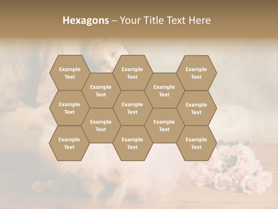 Rose Ballet Smiling PowerPoint Template