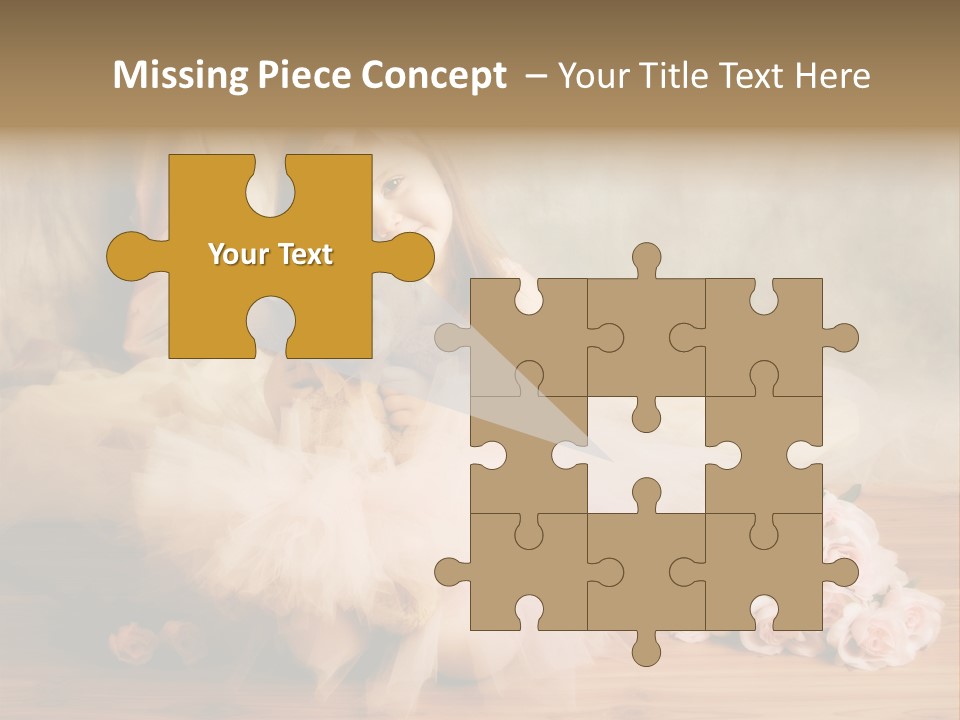 Rose Ballet Smiling PowerPoint Template