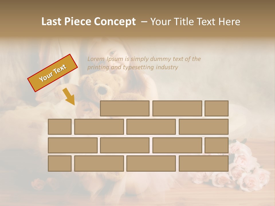 Rose Ballet Smiling PowerPoint Template