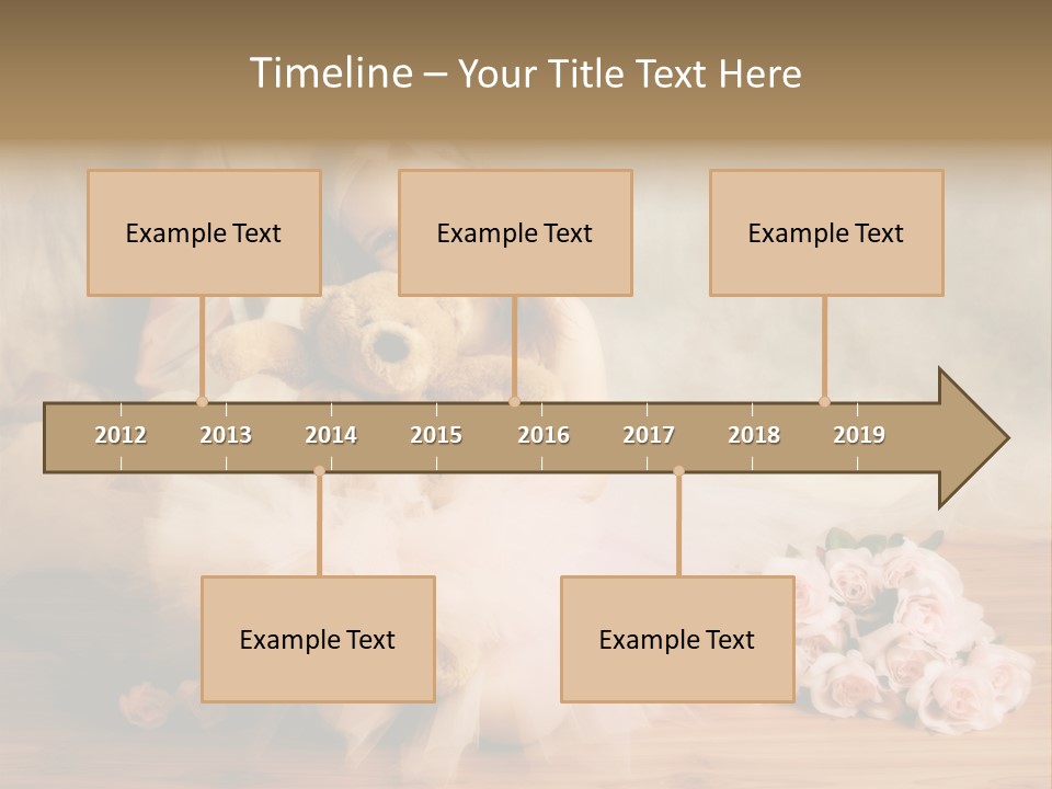 Rose Ballet Smiling PowerPoint Template
