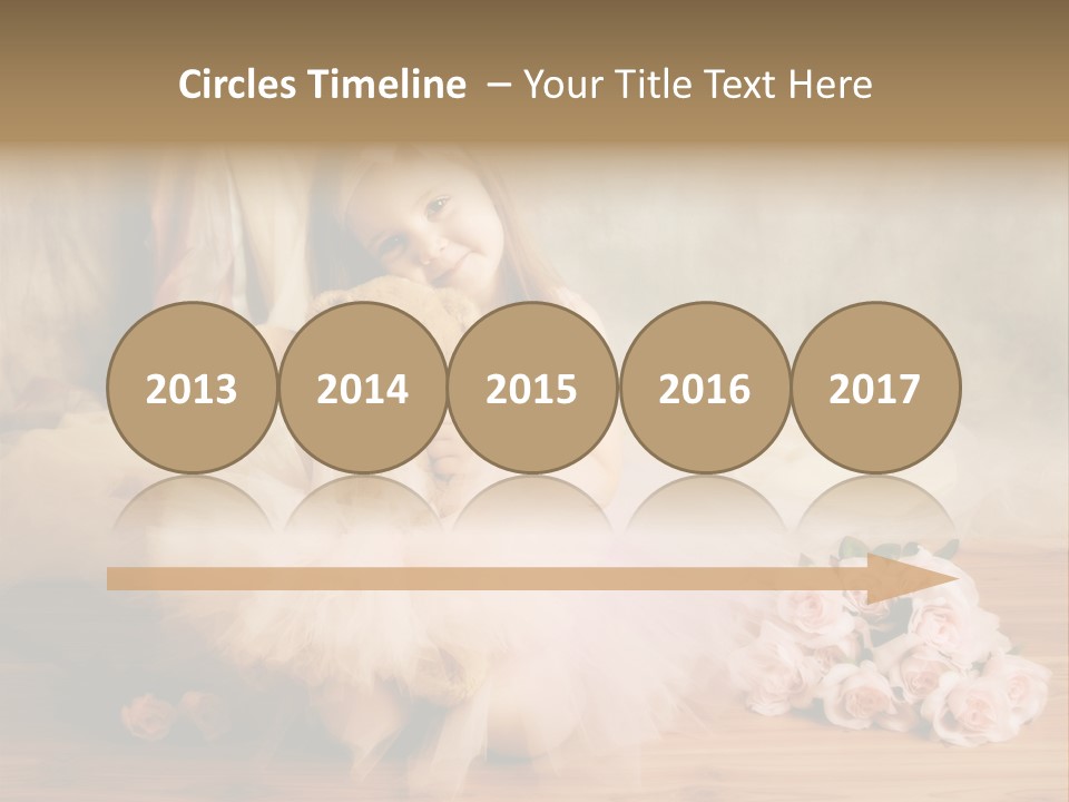 Rose Ballet Smiling PowerPoint Template