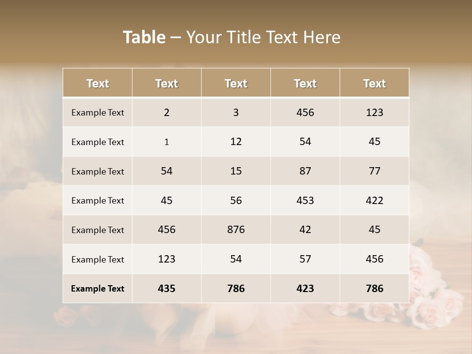 Rose Ballet Smiling PowerPoint Template