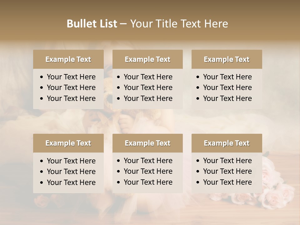 Rose Ballet Smiling PowerPoint Template