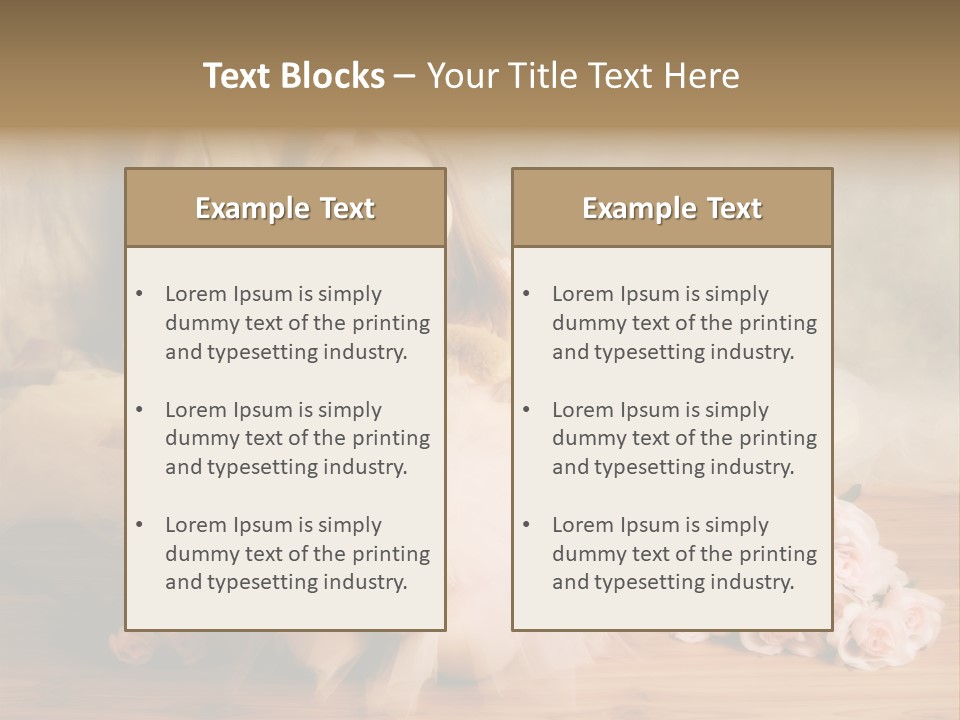 Rose Ballet Smiling PowerPoint Template