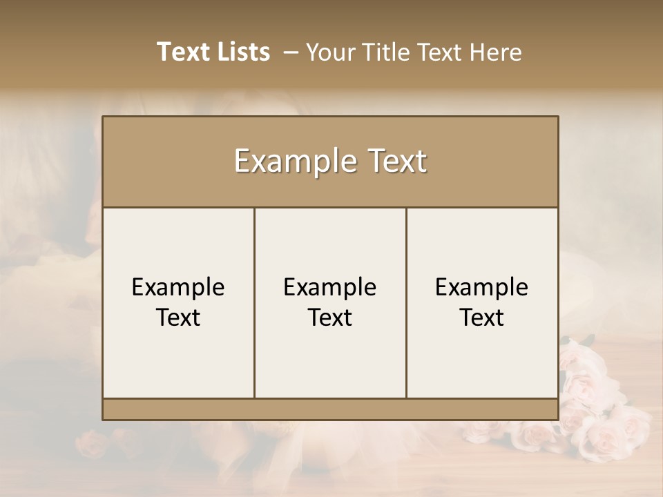 Rose Ballet Smiling PowerPoint Template